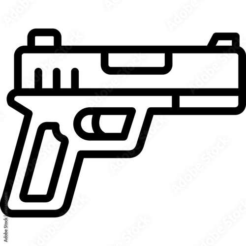 gun pistol icon