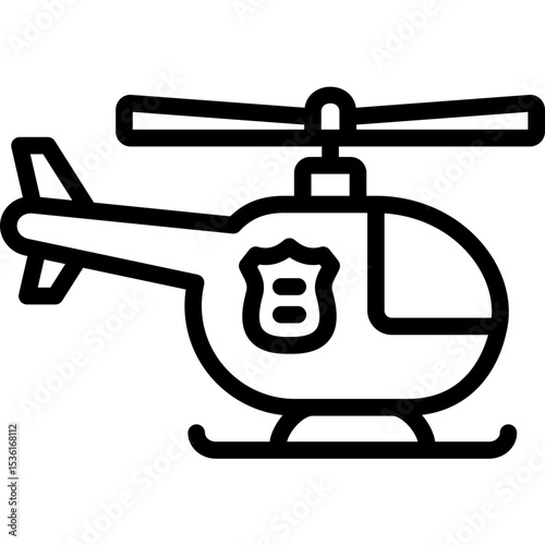 police helicopter icon