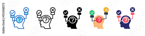 Morality Multiple Style Icon Set Collection.