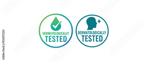 Dermatologically Tested Icons Water Drop and Face