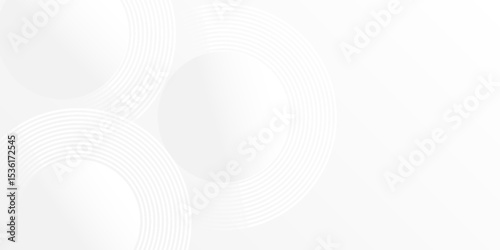 Minimal vector background with soft white and gray tones, featuring overlapping circular shapes with fine concentric lines, creating a clean, modern, and elegant abstract design.