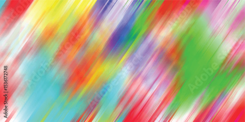 Abstract colorful brush strokes with a diagonal composition a vibrant and dynamic design suitable for creative backgrounds and artistic applications
