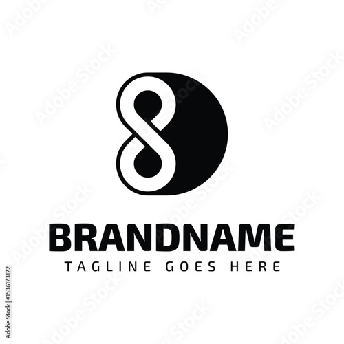 Letter D Infinity Logo, representing endless possibilities and continuity