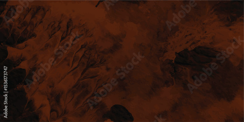 Earthy tones rendered artistic texture in brown and black resembling a topographical mountainous landscape or a fiery volcanic design element