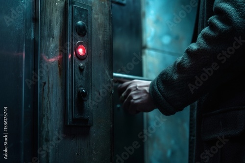 Panicked passenger in a power-out elevator