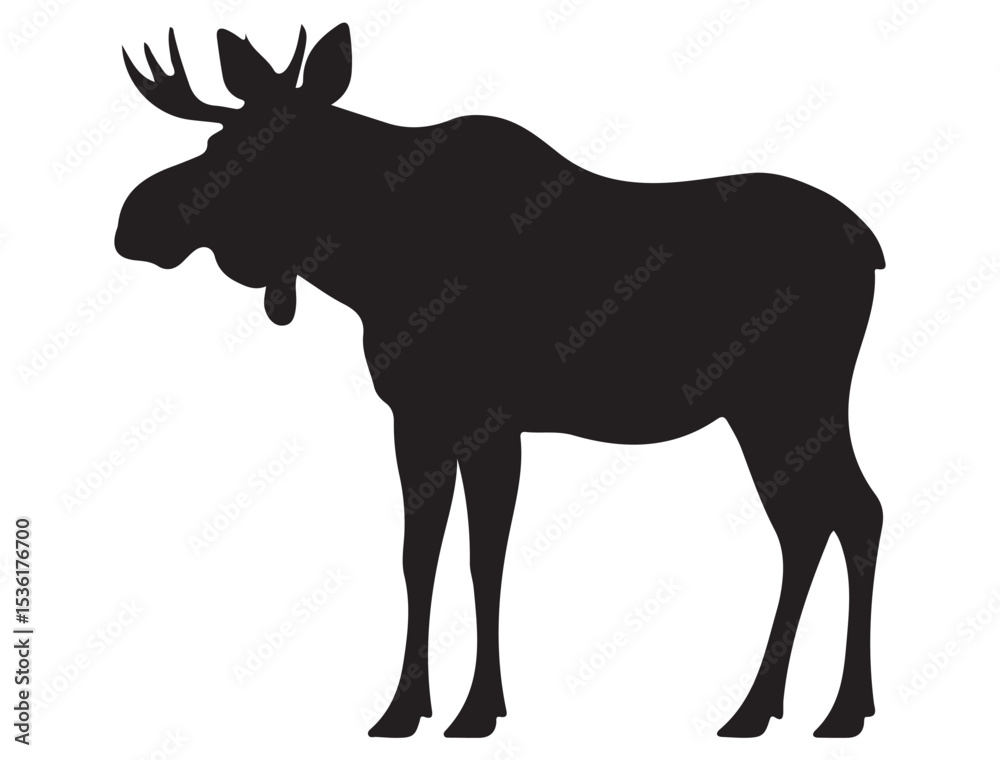 Obraz premium MOOSE SILHOUETTE