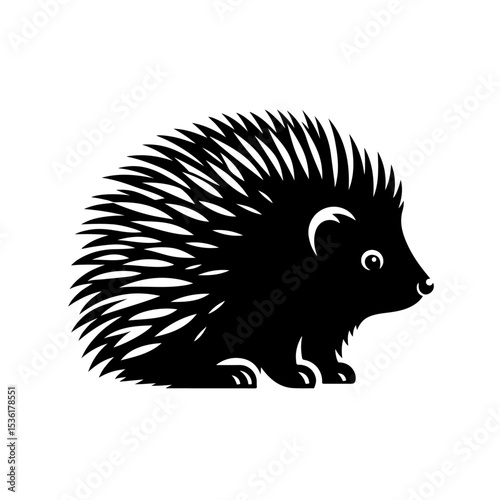 Porcupine silhouette