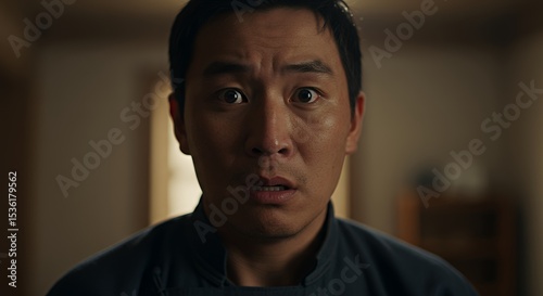 A Man's Shocked Expression