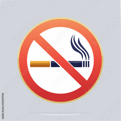 No Smoking Area Vector Icon Design for Public Spaces