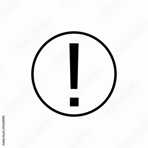 exclamation warning alert icon vector sign