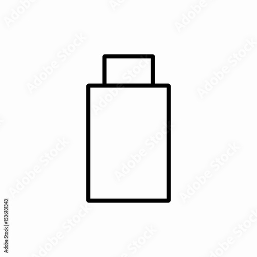 flash drive icon vector sign