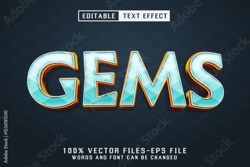 Gems 3d Text  - Editable Text Effect