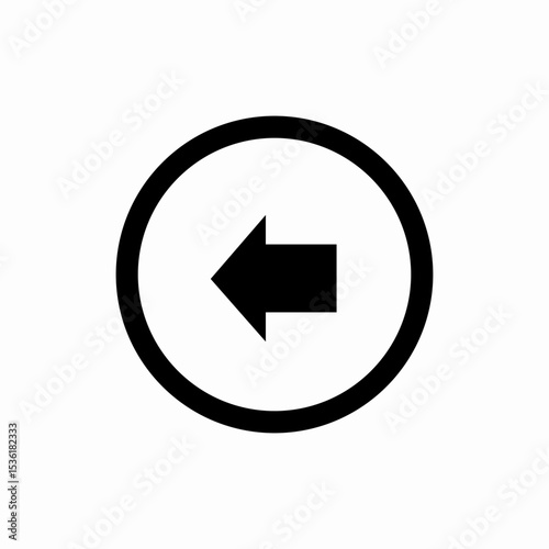 Free Download back arrow circle icon vector sign - GFXLoad