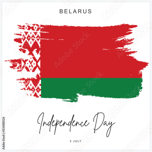 3 July Belarus independence day social media post banner poster template