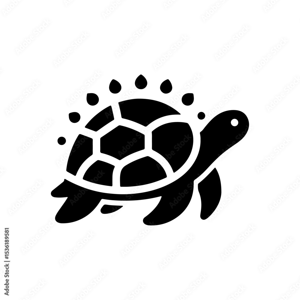 Obraz premium Turtle silhouette , Turtle vector