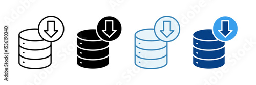 Clerk  Icon Set Multiple Style Collection