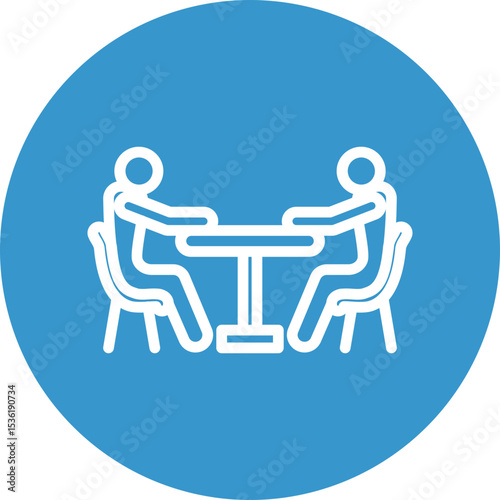Hangout Spot Vector Line White Circles Multicolors