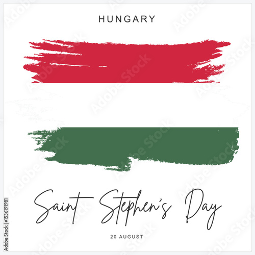 20 August Hungary Saint Stephen's Day social media post banner poster template