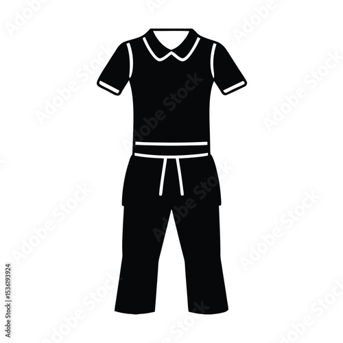 High resolution physical education uniform design detailed vector illustration of a pe uniform