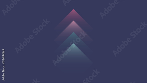 abstract dark background with colorful gradient triangle geometric vector design