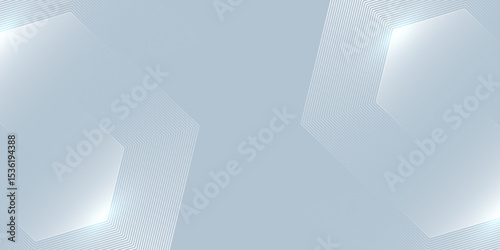 Vector white abstract background with dynamic wavy hexagon texture. suitable for wallpaper simple abstract