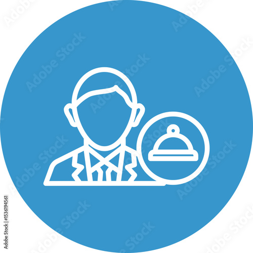 Customer Order Vector Line White Circles Multicolors