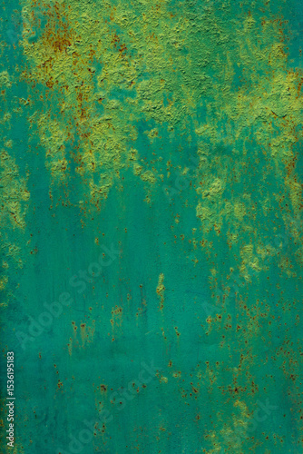 Weathered metal surface with rust and corrosion outdoors