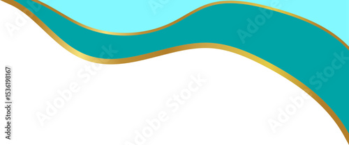 teal thai wave design vector for Thai ornament decoration, border design, certificate, or invitation layout