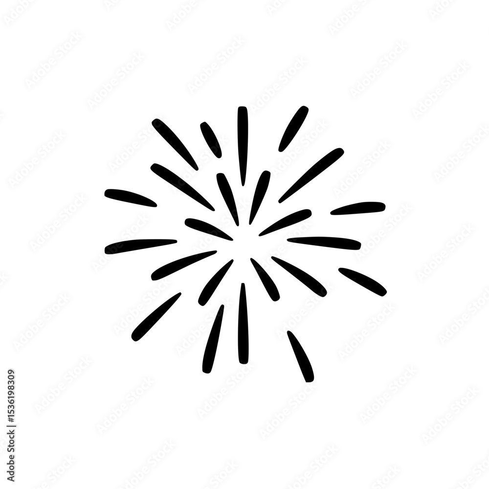 Obraz premium Firework Burst SVG