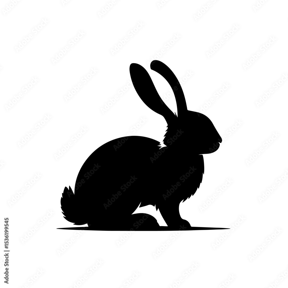 Obraz premium Rabbit silhouette , Rabbit vector