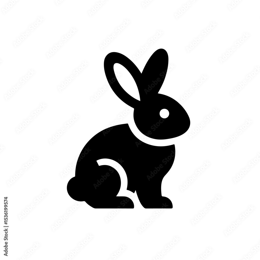 Obraz premium Rabbit silhouette , Rabbit vector