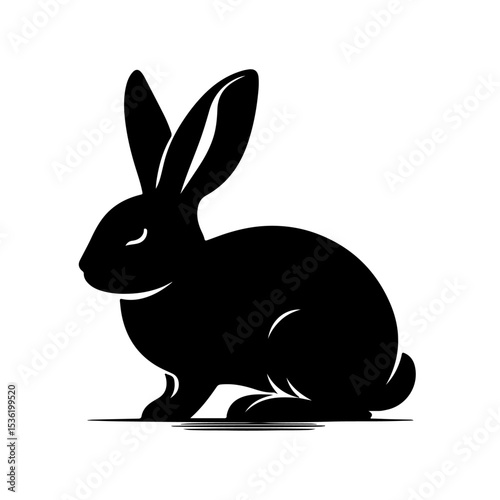 Rabbit silhouette , Rabbit  vector