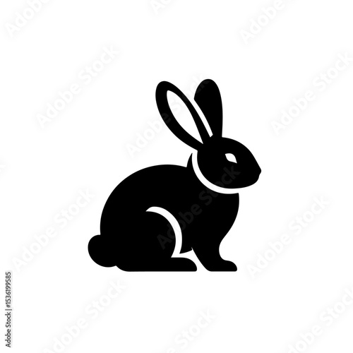 Rabbit silhouette , Rabbit  vector