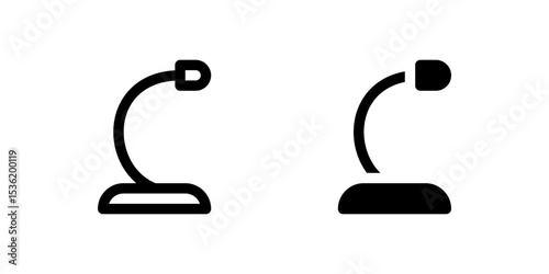 A flexible gooseneck microphone icon, ideal for conference rooms, podiums, desktop recording, and meeting setups.