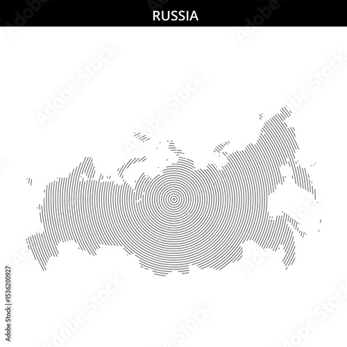 Spiral design of Russia showcasing unique artistic representation