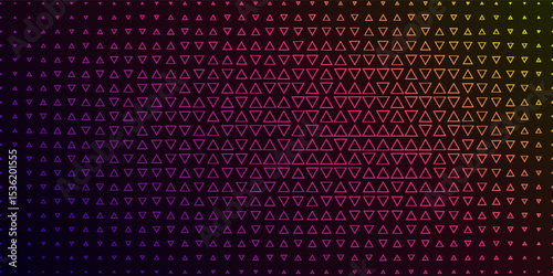 Neon Triangle Grid Gradient Background