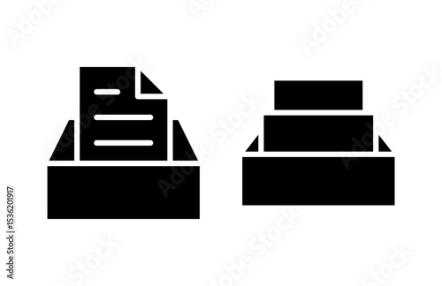 Archive folders icon vector illustration. Document vector icon. Archive storage icon.