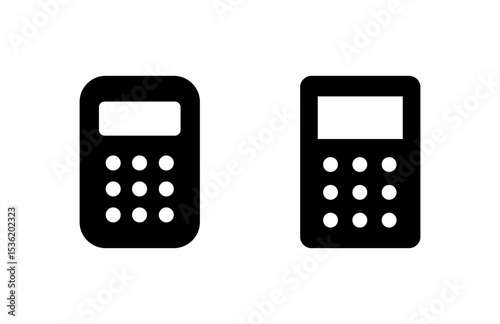 Calculator icon vector illustration. Accounting calculator sign and symbol.