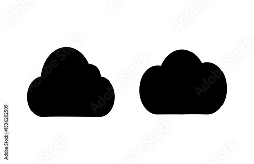 Cloud icon vector illustration. cloud sign and symbol