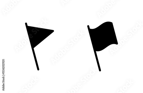 Flag icon vector illustration. Gps location pin map. Location marker symbol.