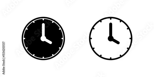 A four oclock analog clock icon, perfect for indicating afternoon events, planning, and specific time slots.