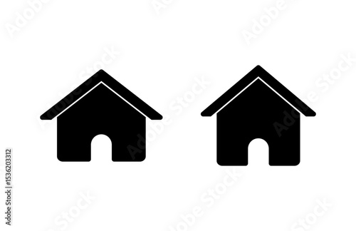 Home icon vector illustration. House sign and symbol
