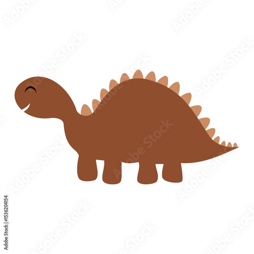 Cute dinosaurs clipart. Cute fantasy animal clipart. Hand draw vector illustration in flat style