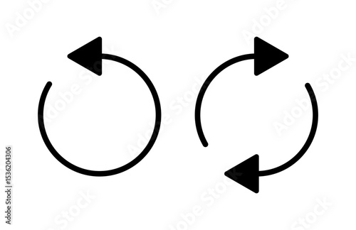 Refresh icon vector illustration. Reload sign and symbol. Update icon.