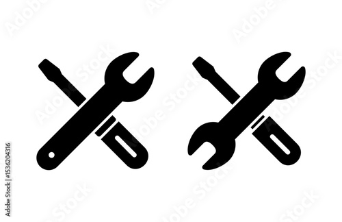 Repair tools icon vector illustration. tool sign and symbol. setting icon. Wrench and screwdriver. Service