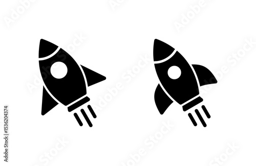 Rocket icon vector illustration. Startup sign and symbol. rocket launcher icon