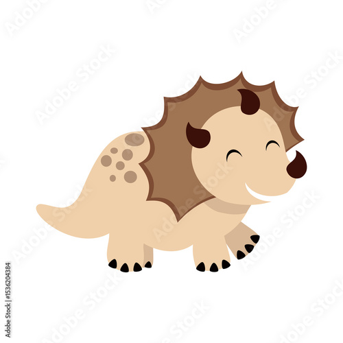 Cute dinosaurs clipart. Cute fantasy animal clipart. Hand draw vector illustration in flat style