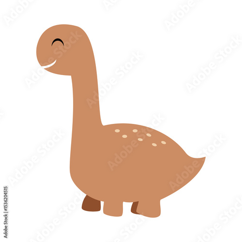 Cute dinosaurs clipart. Cute fantasy animal clipart. Hand draw vector illustration in flat style