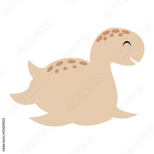 Cute dinosaurs clipart. Cute fantasy animal clipart. Hand draw vector illustration in flat style