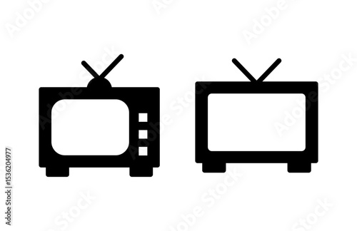 Tv icon vector illustration. television sign and symbol